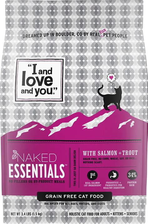 I AND LOVE AND YOU Naked Essentials Salmon And Trout Recipe Grain Free Dry Cat Food Lb Bag