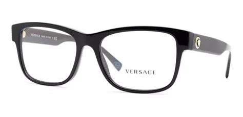 Lentes Versace Ve3266 Gb1 Negro Oftalmico Caballero Original Meses Sin Interés