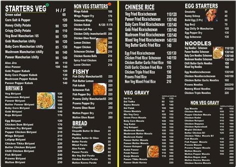 Menu At Drip Food Court Best Food In Bangalore North Indian South