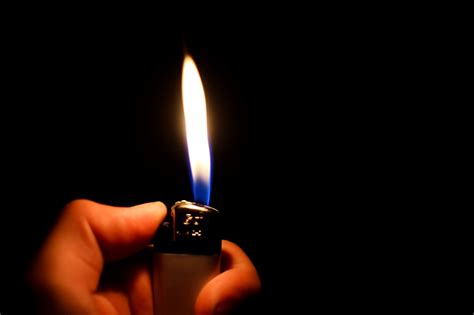 Lighter Flame Fire Light Shining Free Image From