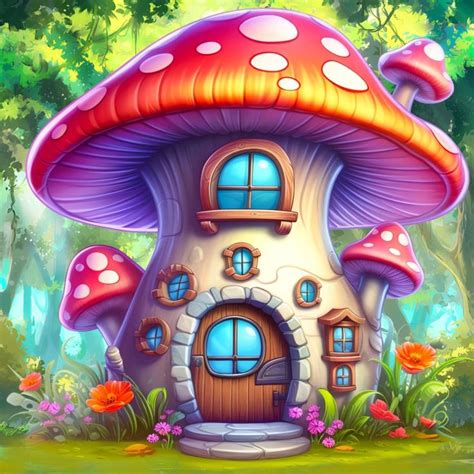 Pin By Sirin Sirin On Mushroom House Whimsical Art Paintings Fairy Drawings Dreamy Art