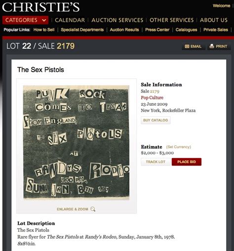 1978 Sex Pistols Poster Up For Auction At Christie S Is A Fraud Boing Boing