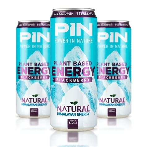 Энергетик без сахара и калорий PIN PIN Energy газированный напиток в ...