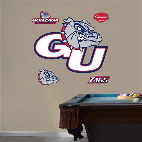 Gonzaga Bulldogs Logo Wall Decal | Shop Fathead® for Gonzaga Bulldogs Decor