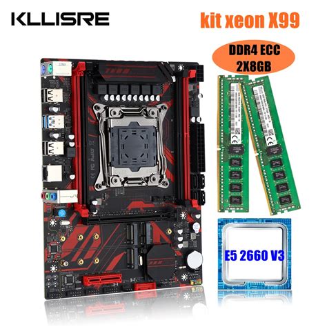 Kllisre Kit De Placa Base Lga Xeon X E V Cpu Piezas X