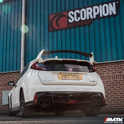 Catback Ligne échappement SCORPION Inox Honda Civic Type R FK2