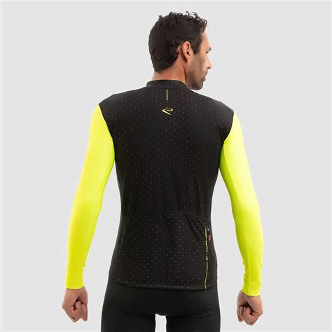 Ekoi Cross Road Fluo Yellow Ls Jersey