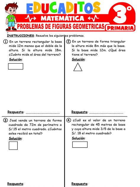 Problemas De Figuras Geometricas Para Tercer Grado De Primaria Pdf