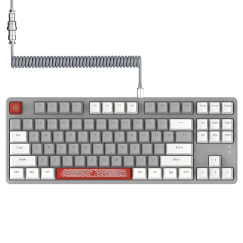 Mua Magic Refiner AK873 Gaming Keyboard Rainbow Led Backlit Hot Swappable Linear Red Switch PBT