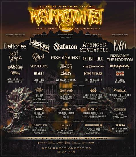 Resurrection Fest Anuncia Cartel Para Rock Culture