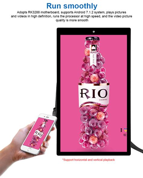 Human Walking Digital Billboard 215 Inch Advertising Playing Equipment
