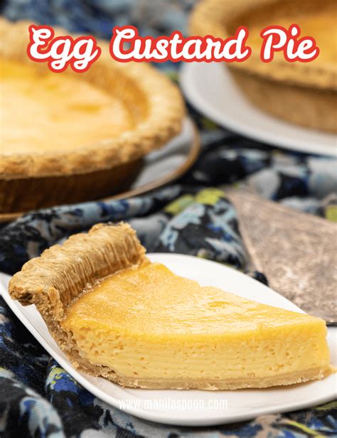 delicious egg custard pie manila spoon