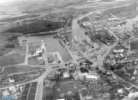 Arkiv Dk Odense Havn Luftfoto 1948