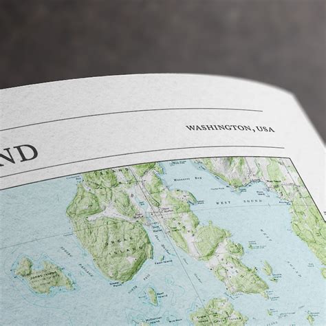 San Juan Island Trail Map Prints Paper Cairns