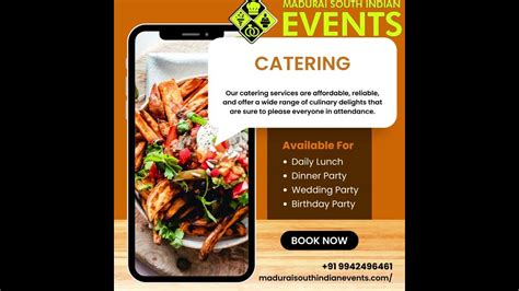 Orange White Modern Catering Services Promotion Youtube