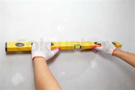 Mature Contractor The Builder Stock Image Colourbox