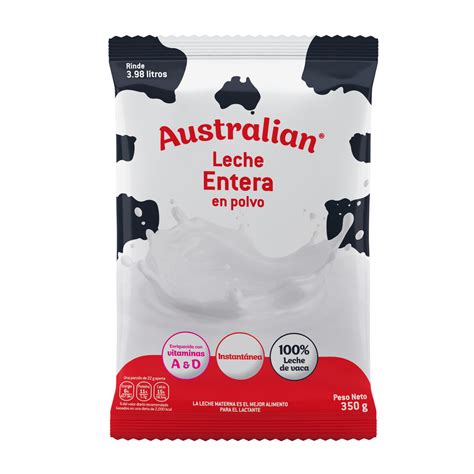 Australian Polvo Entera 350g Leche Australian