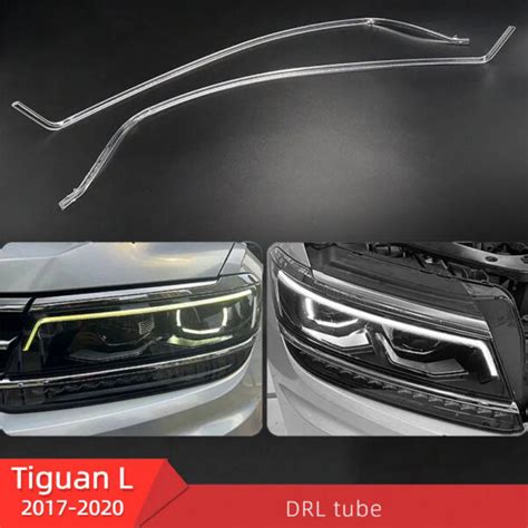 Tiguan L Front Headlight Daytime Running Lights Tube DRL Guide Strip