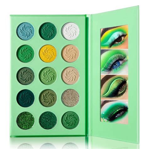 Buy Delanci Avocado Green Eyeshadow Palette 15 Colorhighly Pigmented