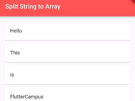 How To Split String To List Array In Dart Flutter