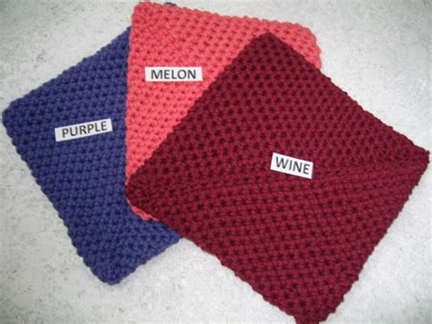 Pot Holders Cotton Double Thick Hot Pads Table Trivet Pick Your Color Etsy