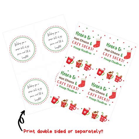 December Here S To Hot Chocs And Cozy Socks Lds Ministering Gift Idea Primary Gift Idea