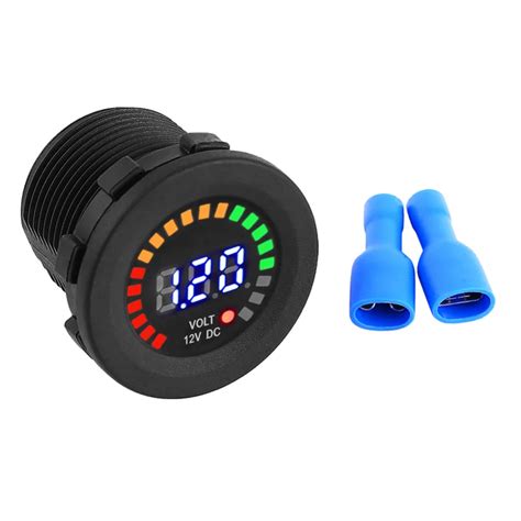 12 V Motorcycle Volt Meter Gauge Car LED Digital Display Voltmeter