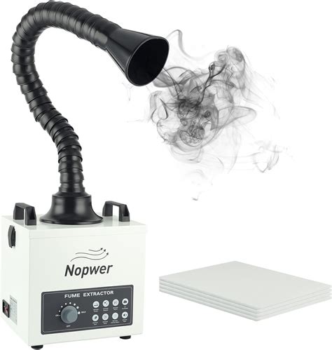 Extractor de humo de soldadura filtro de ventilación de humo Nopwer