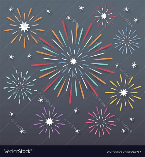 Fireworks background Royalty Free Vector Image