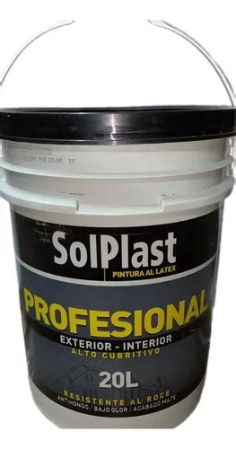 Pintura Latex Alto Cubritivo Interior Ext Lts Solplast Env O Gratis