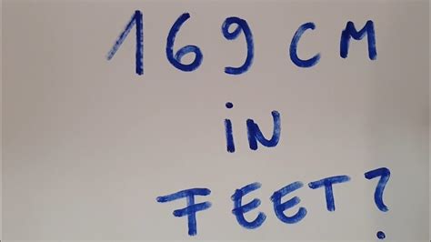 How Tall Is 169 Cm In Feet Comparison