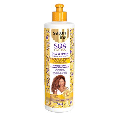 Salon Line Ativador de Cachos SOS Óleo de Manga 500ml Beleza Low Cost