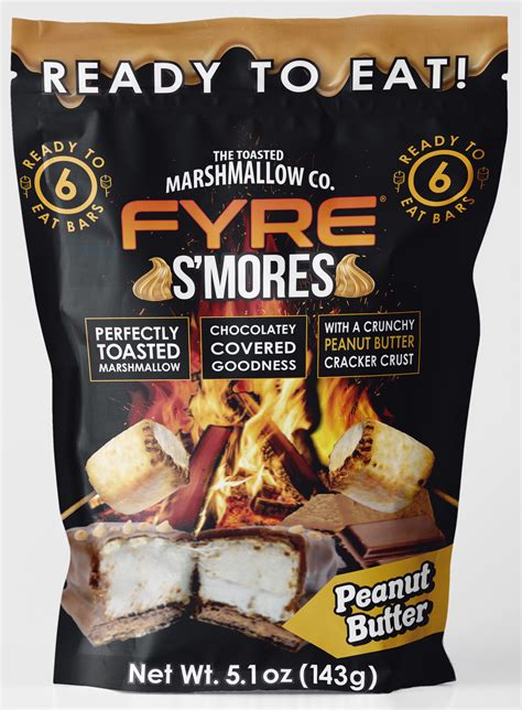 Fyre Smores Ready To Eat Authentic Chocolate Peanut Butter Marshmallow