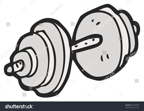 Cartoon Dumbbell Stock Illustration 96798958 Shutterstock