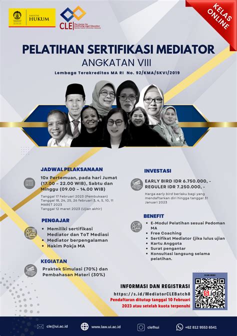 The Center For Continuing Legal Education Kembali Melaksakan Pelatihan