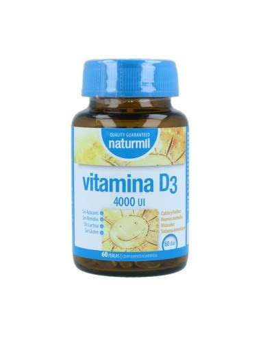 Vitamina D3 400 UI 60 cápsulas Naturmil