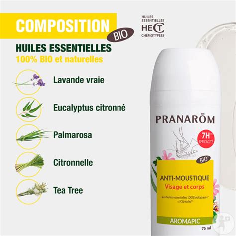 Pranar M Aromapic Roller Anti Moustique Lait Corporel Bio Ml Newpharma