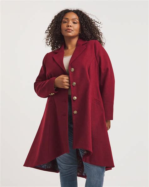 Joe Browns Burgundy Sophisticated Coat J D Williams