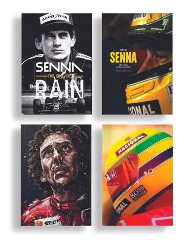 Kit Quadros A Ayrton Senna Lenda A Toda Velocidade Parcelamento