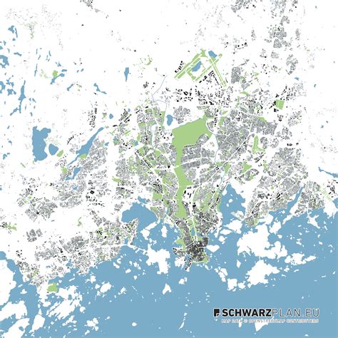 Site Plan And Figure Ground Plan Of Helsinki For Download As Pdf Dwg