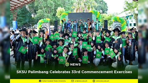 sksu palimbang celebrates  commencement exercises