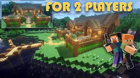 How To Build A Two Player Survival Base Minecraft Youtube