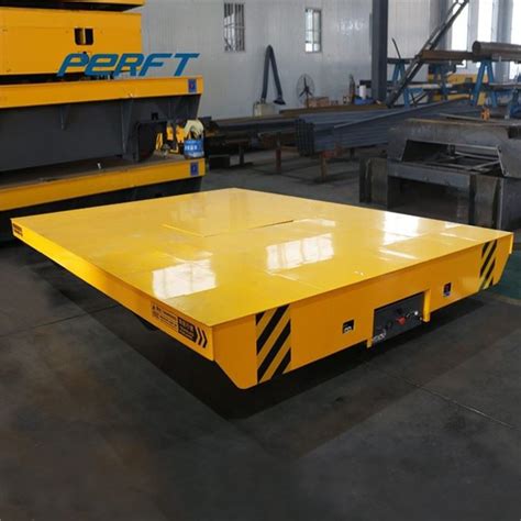 China Customized Ton Trackless Transfer Cart For Handling Equipment