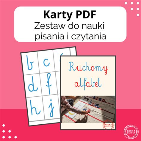 Karty Pdf Zestaw Do Nauki Pisania I Czytania Platforma E Learningowa