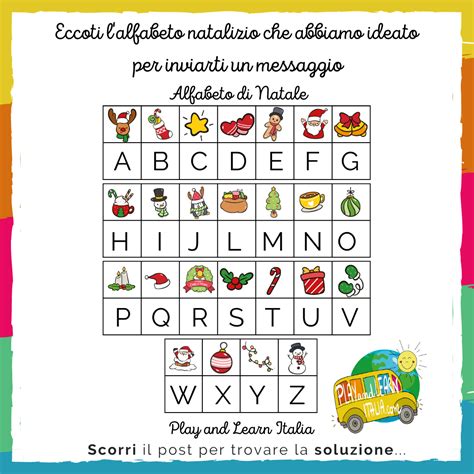 RISORSA CARTACEA ALFABETO DI NATALE PER BAMBINI PLAYandLEARN