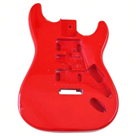 Okoume Wood Red Color Guitar Body High Gloss Electric Guitar Barrel