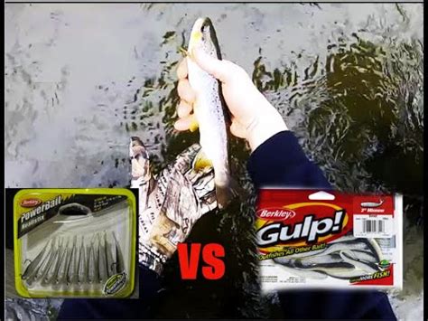 Powerbait Realistix Versus Gulp Minnow Trout Fishing Wisconsin Winter