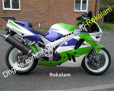 Kawasaki Zx R Fairing Kit In Blue Green And White For