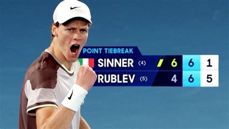 Sinner In Semifinale Agli Australian Open Piega Rublev Dopo Una