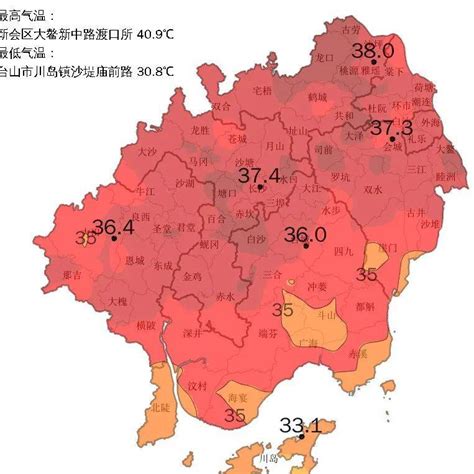 热҈热҈热҈ 高温橙色预警信号生效中，台山未来一周天气速看→气温阵风火险